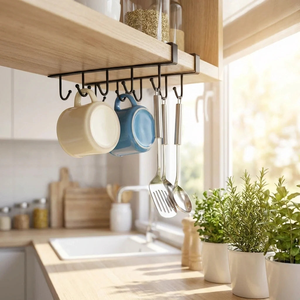 Mug Cups Wine Glasses Storage Hooks Kitchen