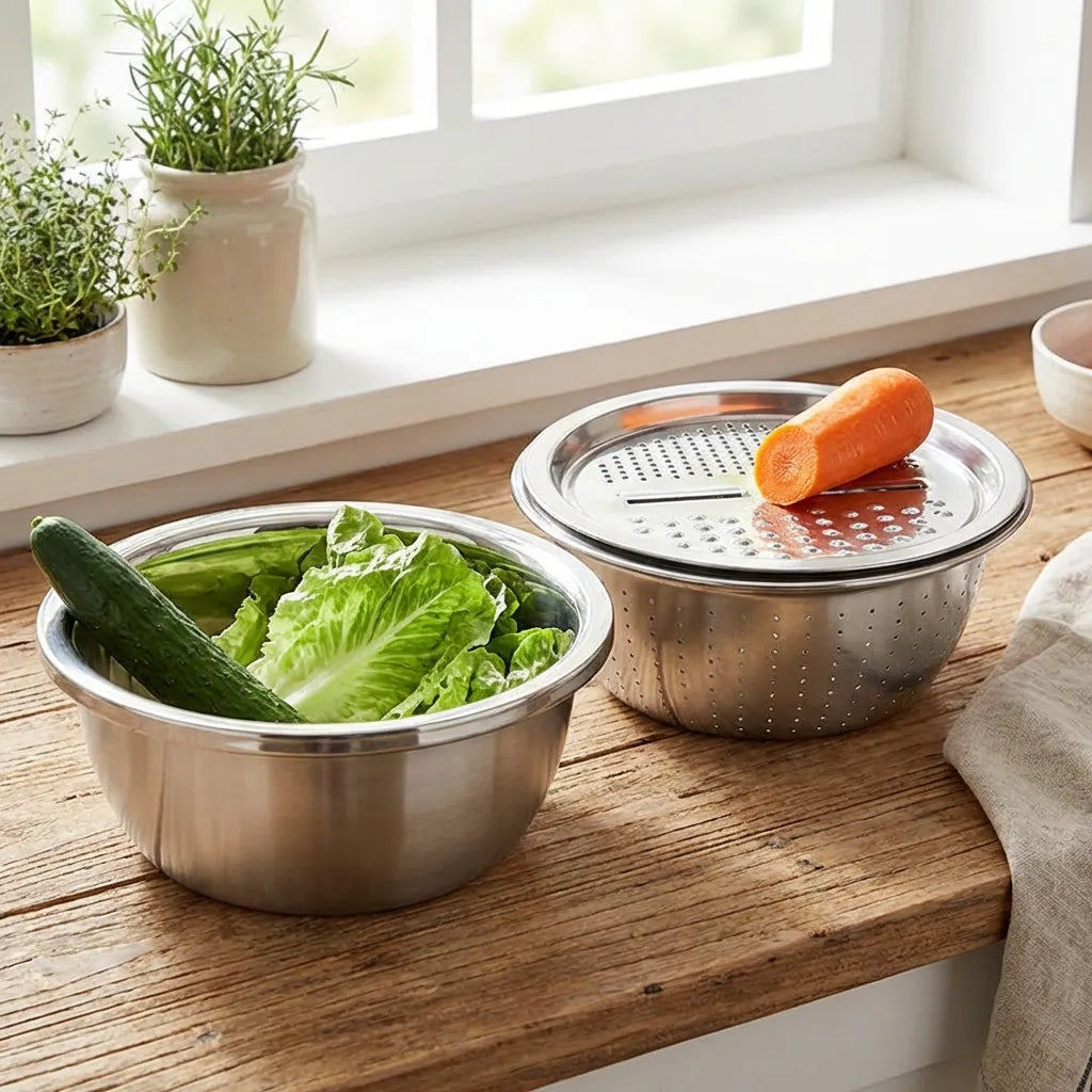 3-in-1 Grater & Colander