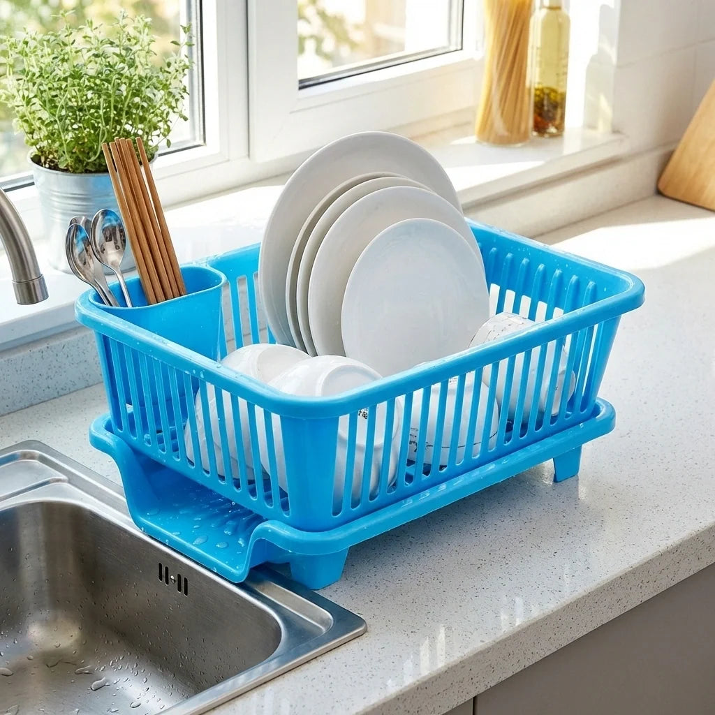 3 in 1 Kitchen Dish Drainer