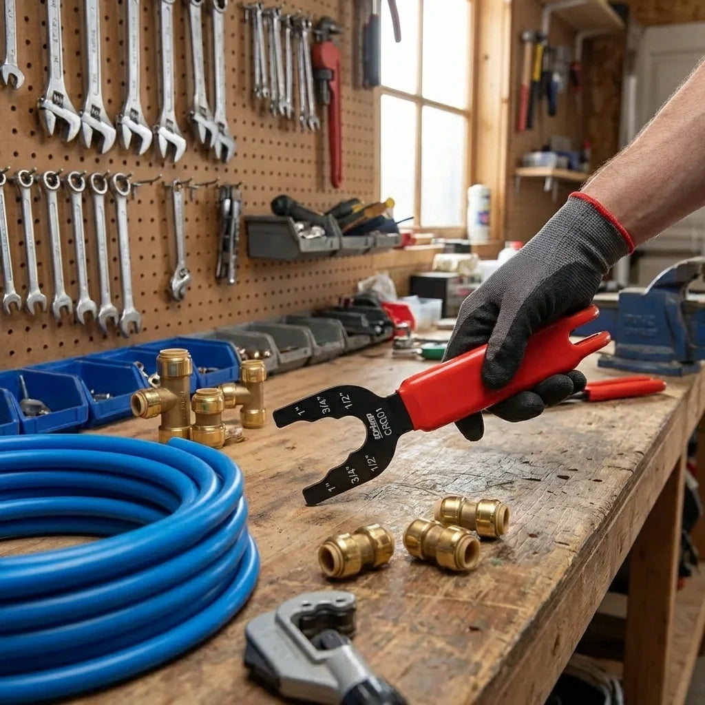 3 Size Push-to-connect Clamp Tong Tool