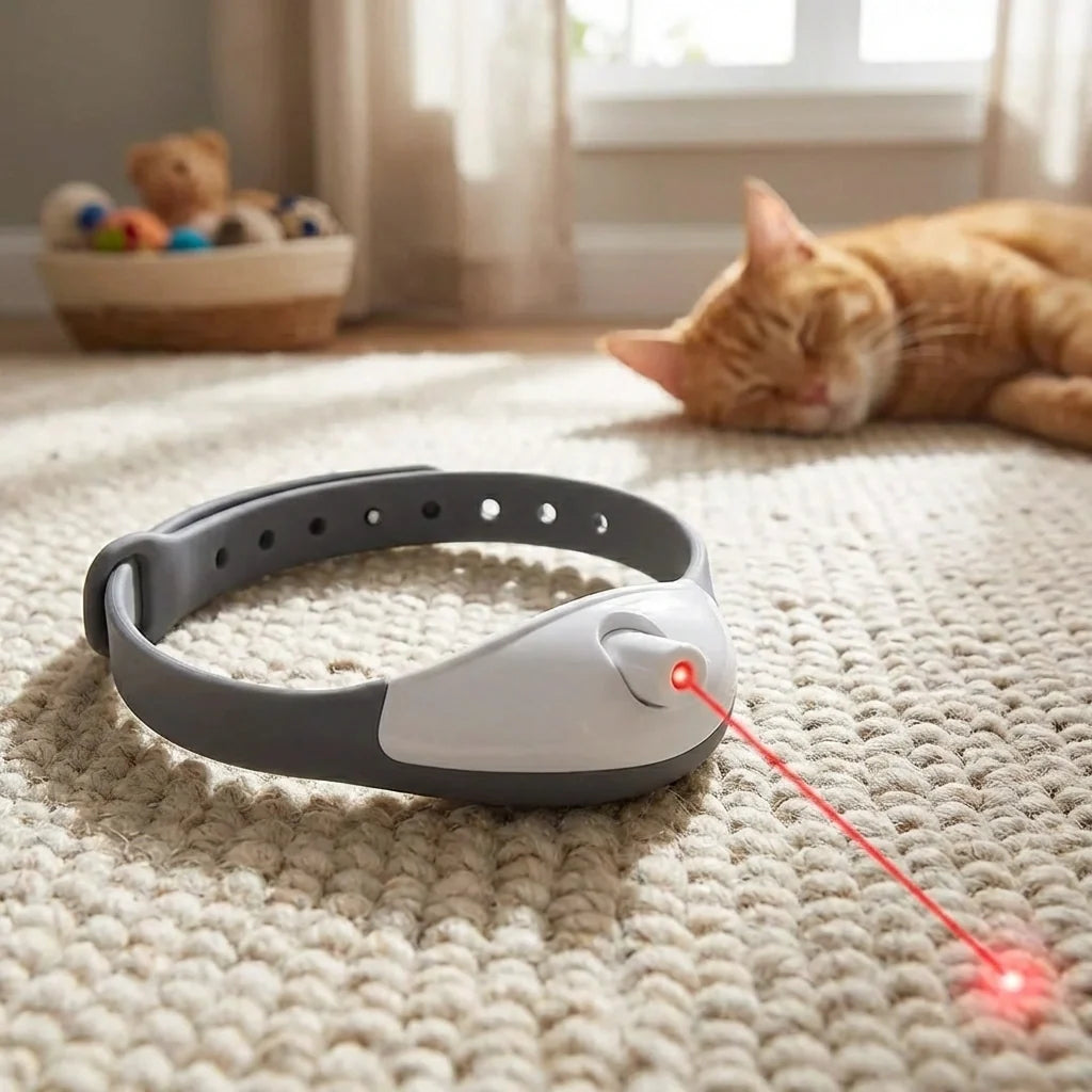 Pet Laser Collar Self Teasing Toy