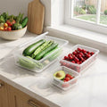 Fridge Storage Containers Box 27*11.6*6.5cm (Pack of 2)