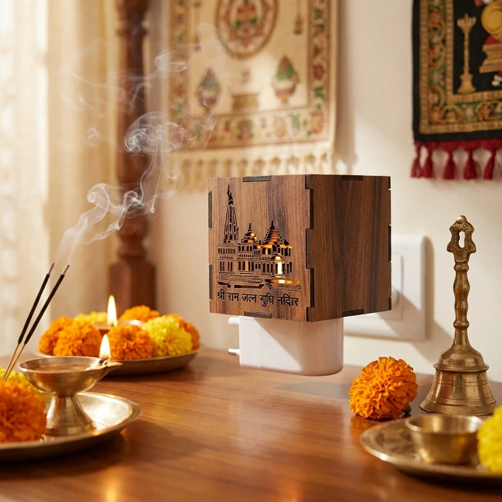 3-in-1 Ayodhya Ram Mandir Aroma Burner & Night lamp