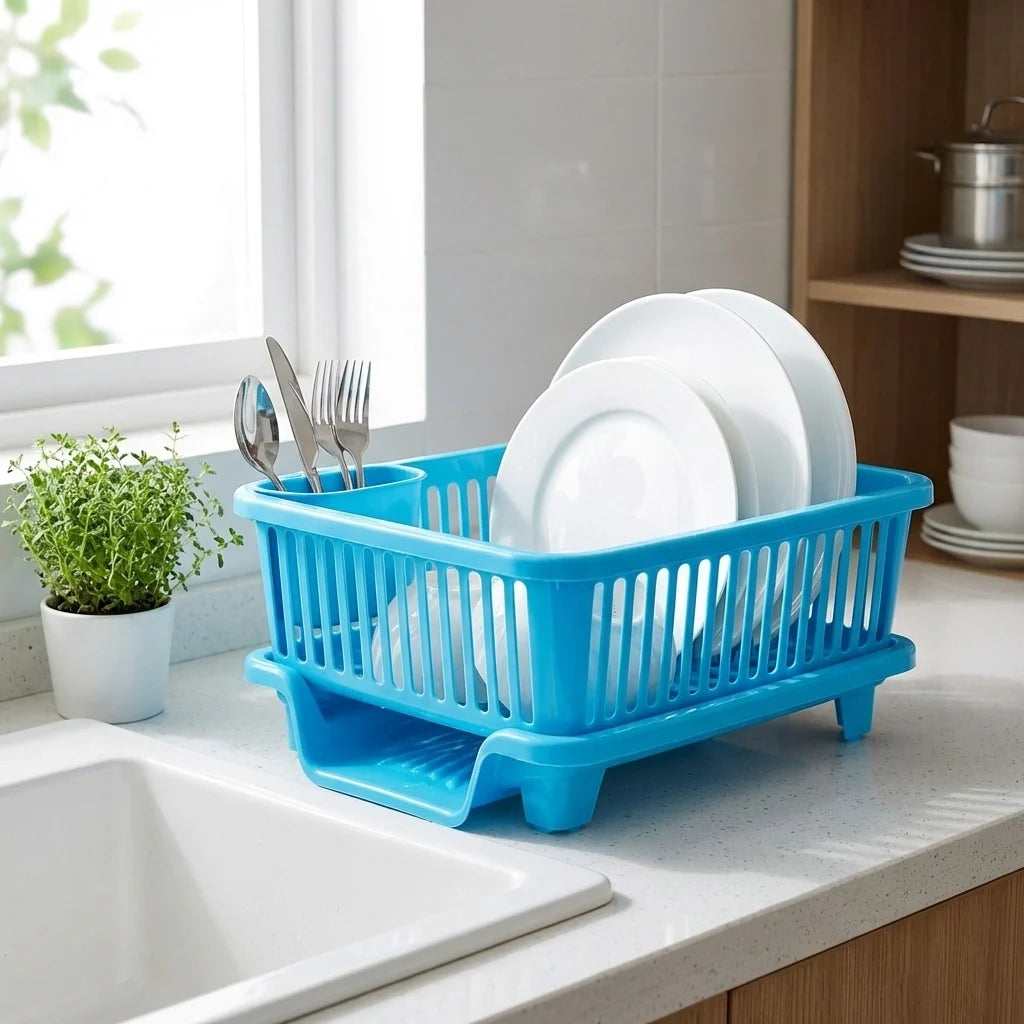 3 in 1 Kitchen Dish Drainer