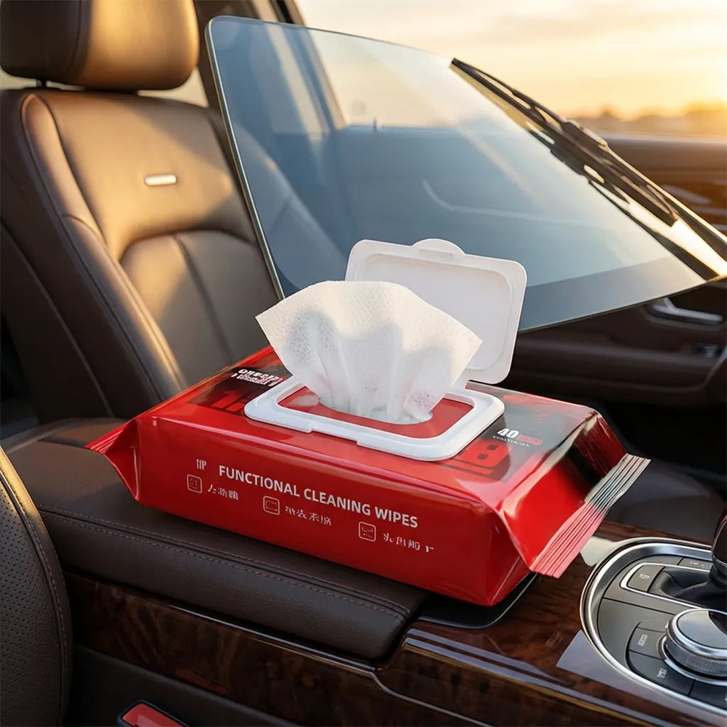 Glass Cleaning Wipes 40pc