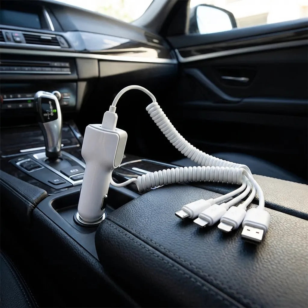 4 in 1 Multi Pin Car Charging Cable