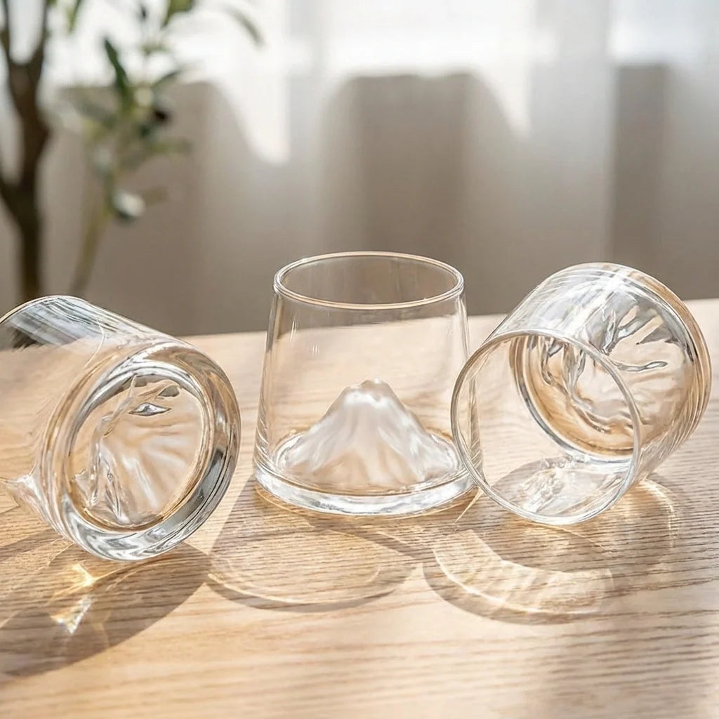 Japanese Mount Fuji Glass
