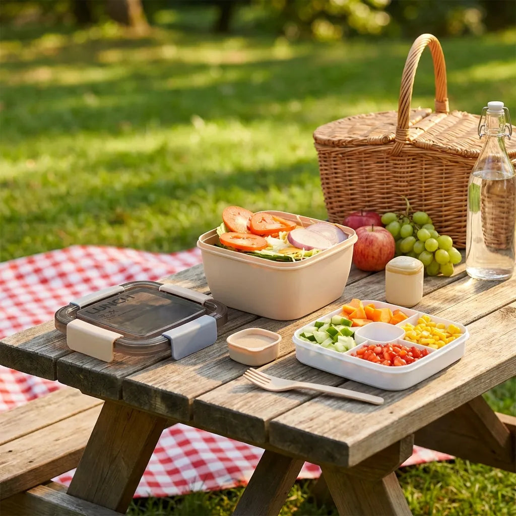 4-Compartment Lunch Box