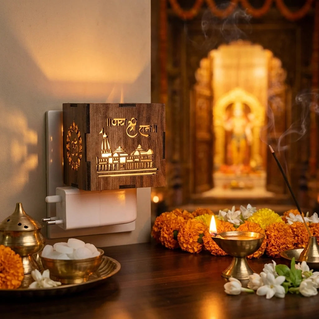 3-in-1 Ayodhya Ram Mandir Aroma Burner & Night lamp