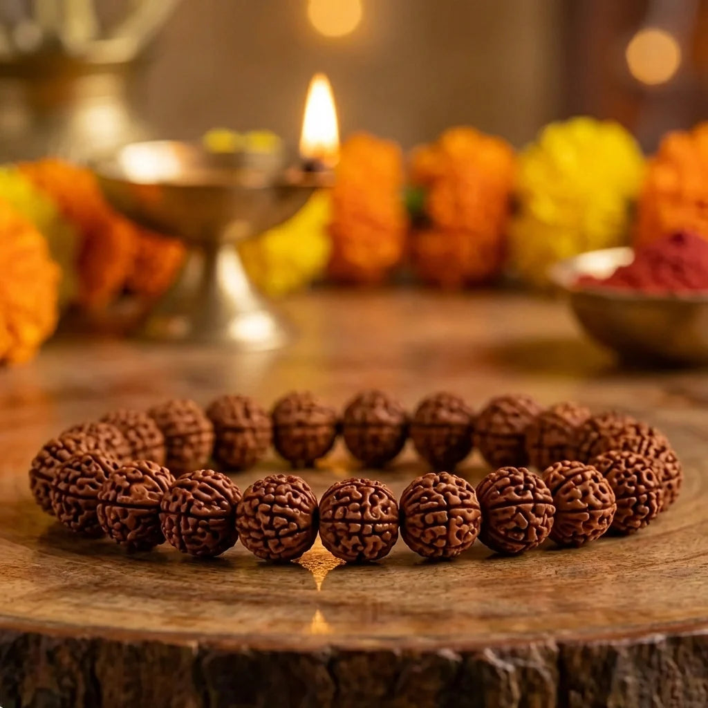 7 Mukhi Rudraksha Spiritual Bracelet