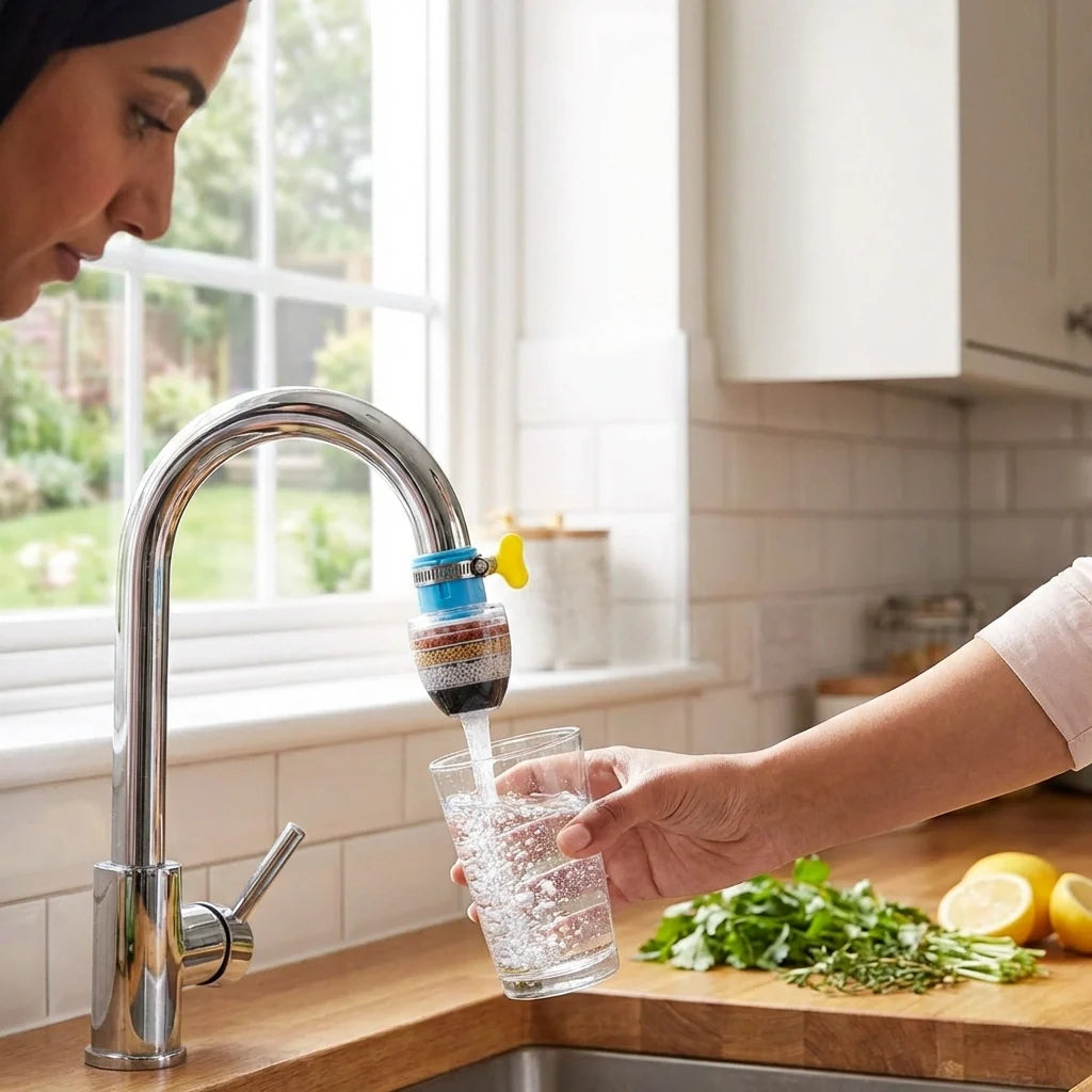 Multi-layer Activated Carbon Water Faucet Mount Filter (Assorted Color)