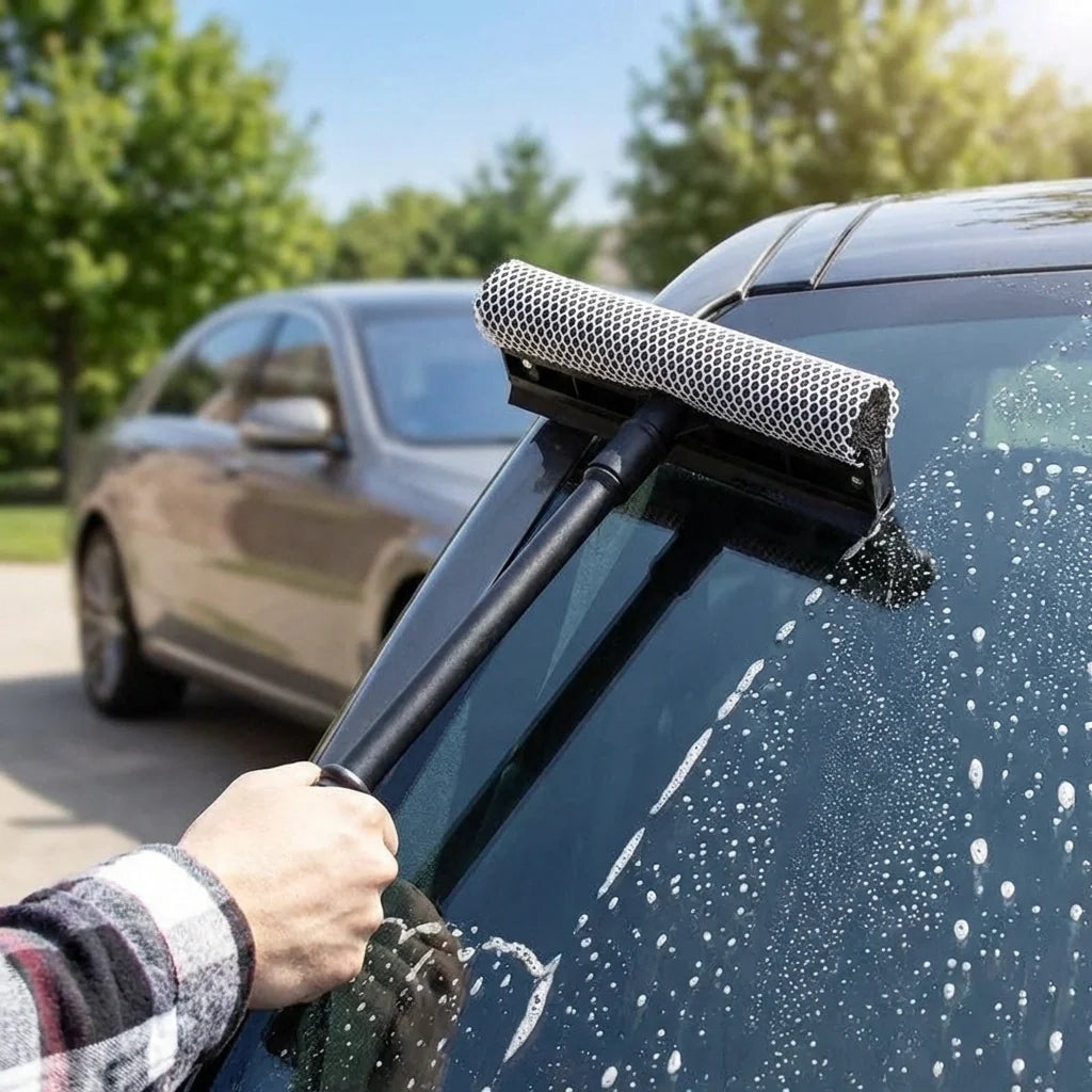 2 in 1 Squeegee and Sponge Cleaning Tool