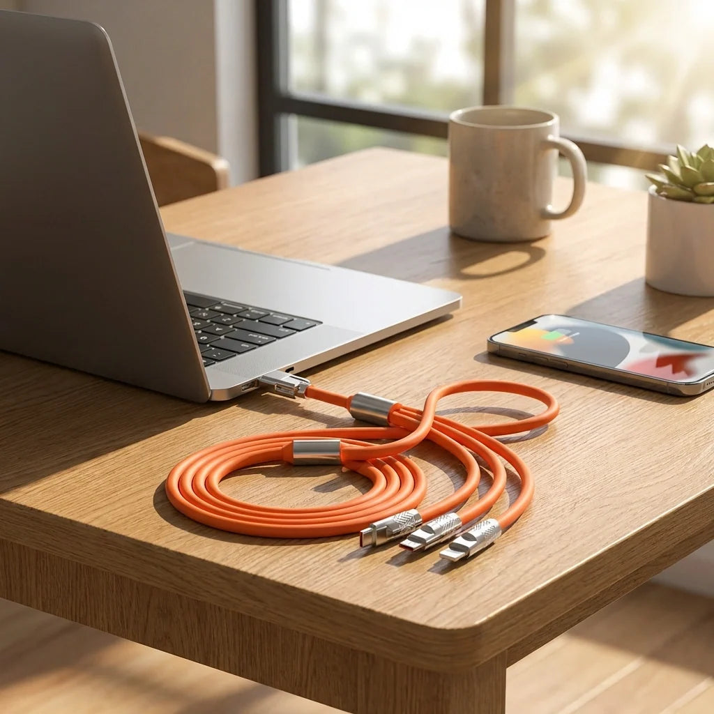 3-in-1 Retractable Charging Cable