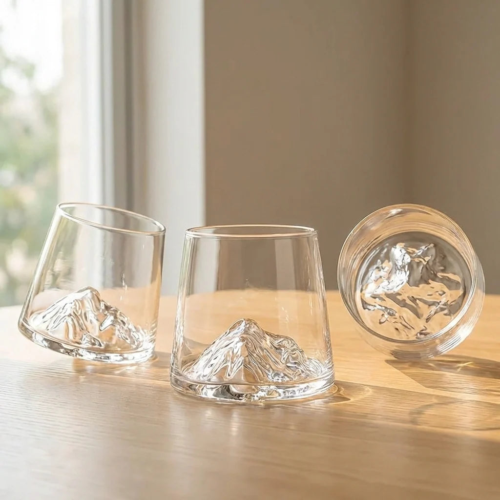 Japanese Mount Fuji Glass
