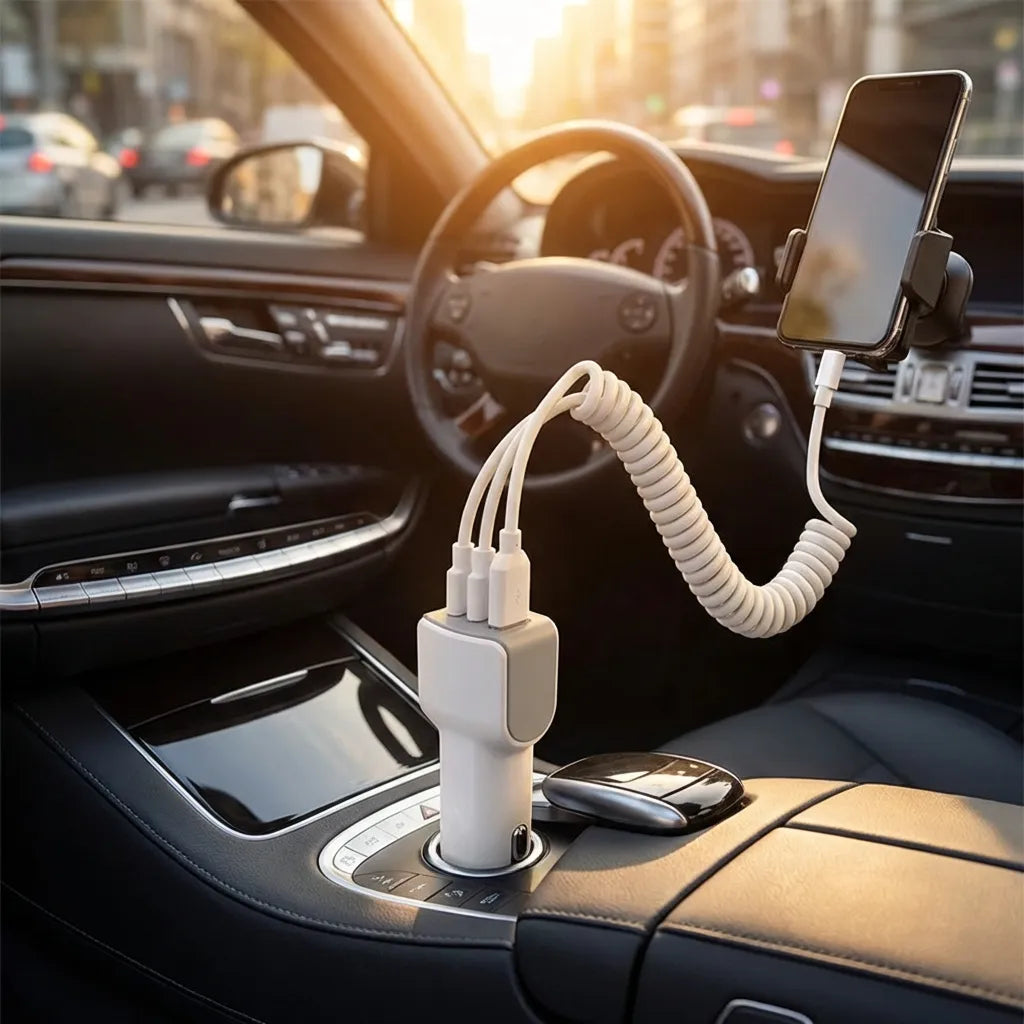 4 in 1 Multi Pin Car Charging Cable