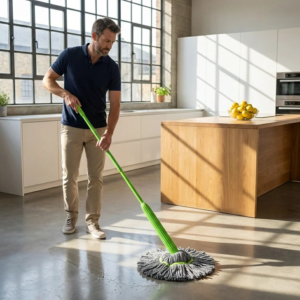 Self-Twisting Rotating Mop