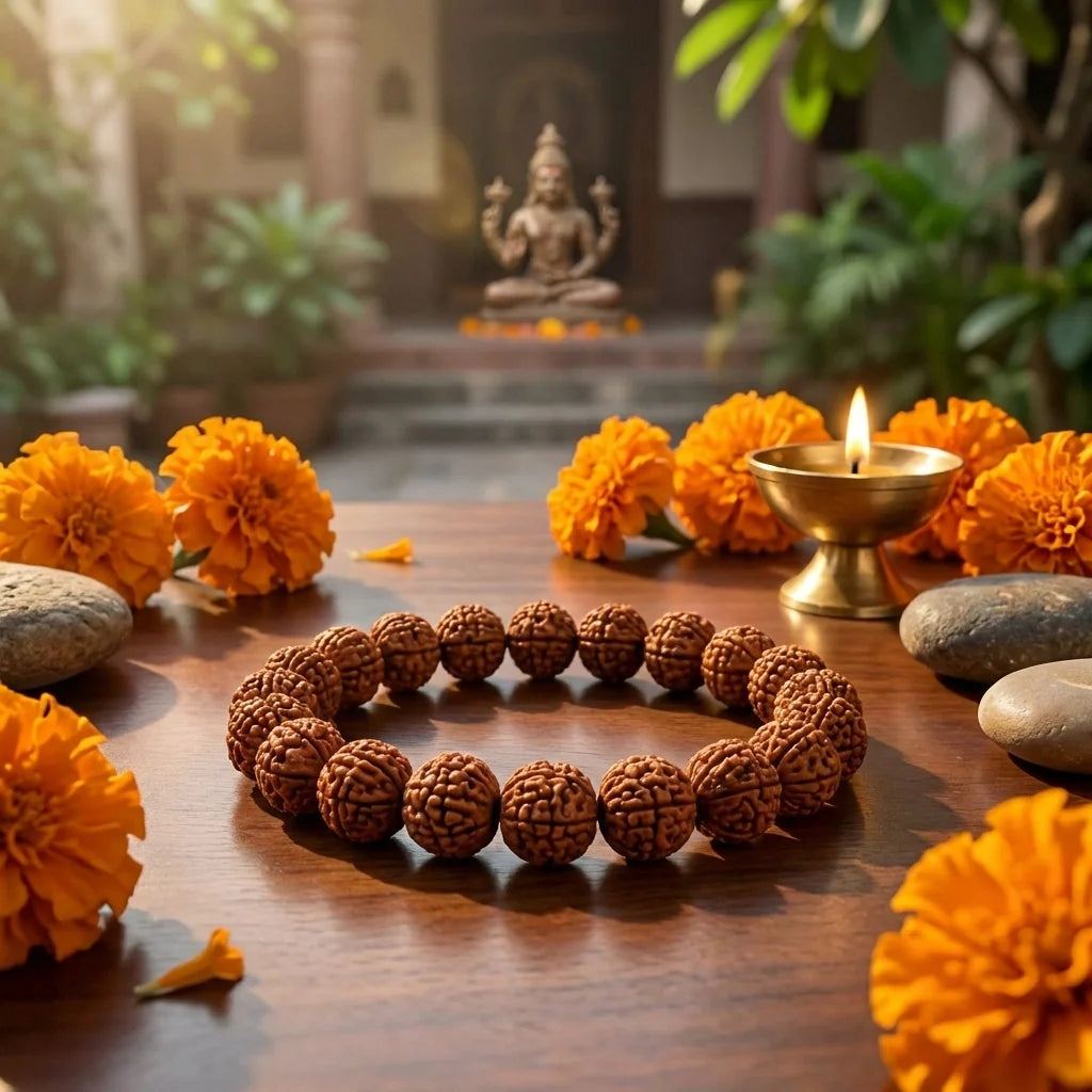 7 Mukhi Rudraksha Spiritual Bracelet