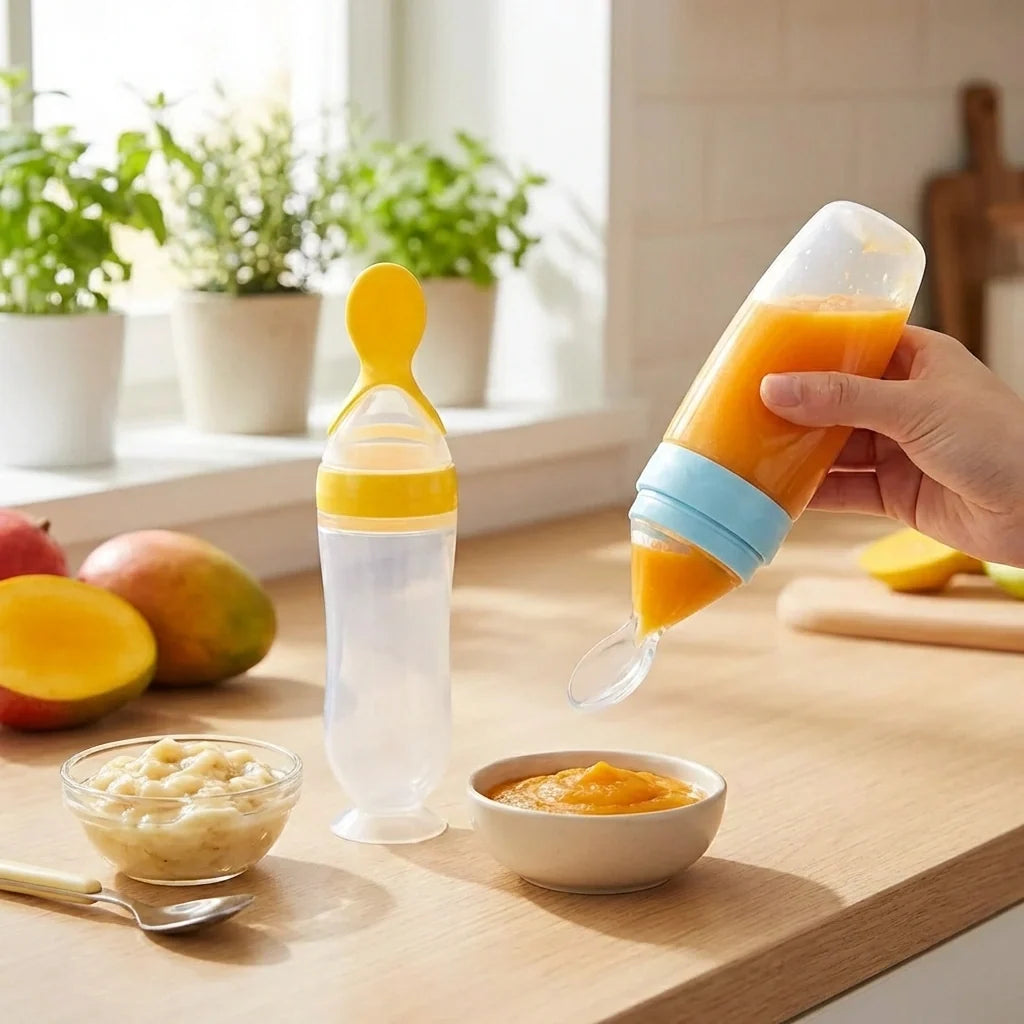 Premium Baby Food Squeeze Feeder Spoon