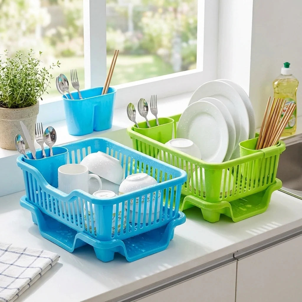 3 in 1 Kitchen Dish Drainer
