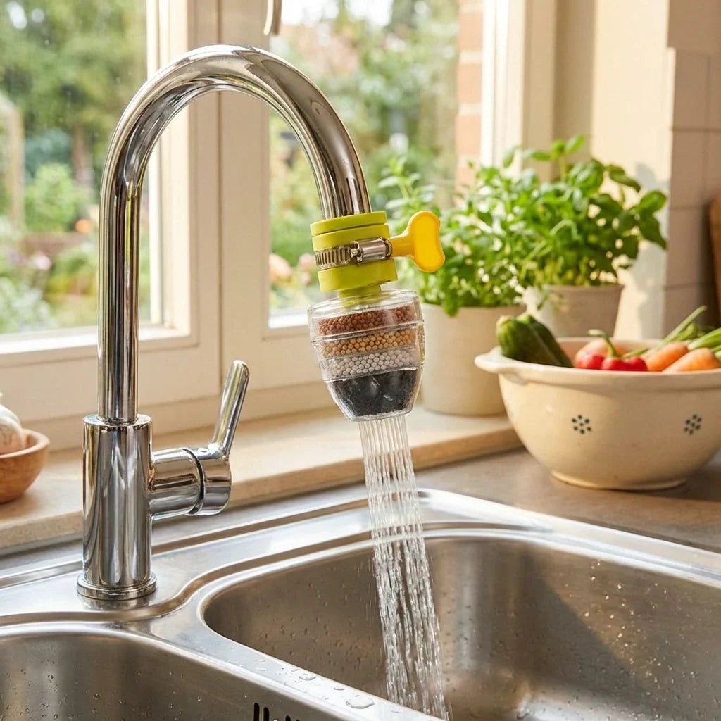 Multi-layer Activated Carbon Water Faucet Mount Filter (Assorted Color)