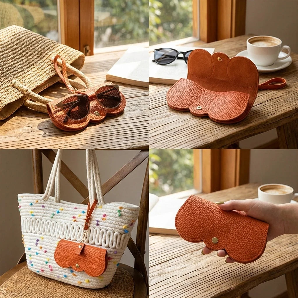 Leather Eyewear Case Set