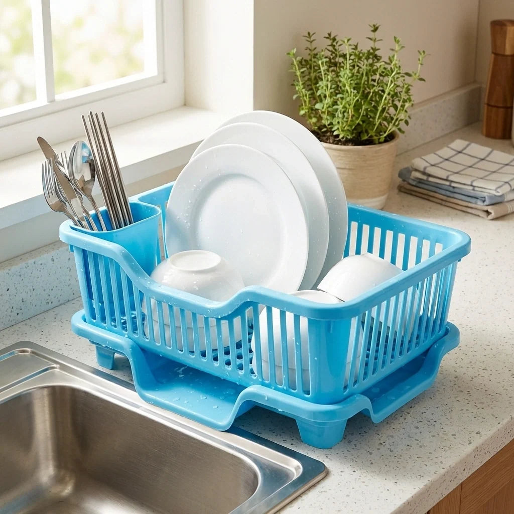 3 in 1 Kitchen Dish Drainer