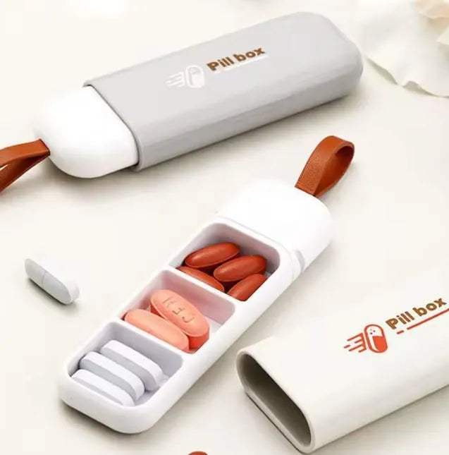 3-Compartment Pill Storage Box