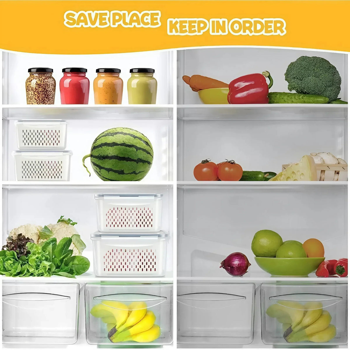3-in-1 Smart Storage Kitchen Containers
