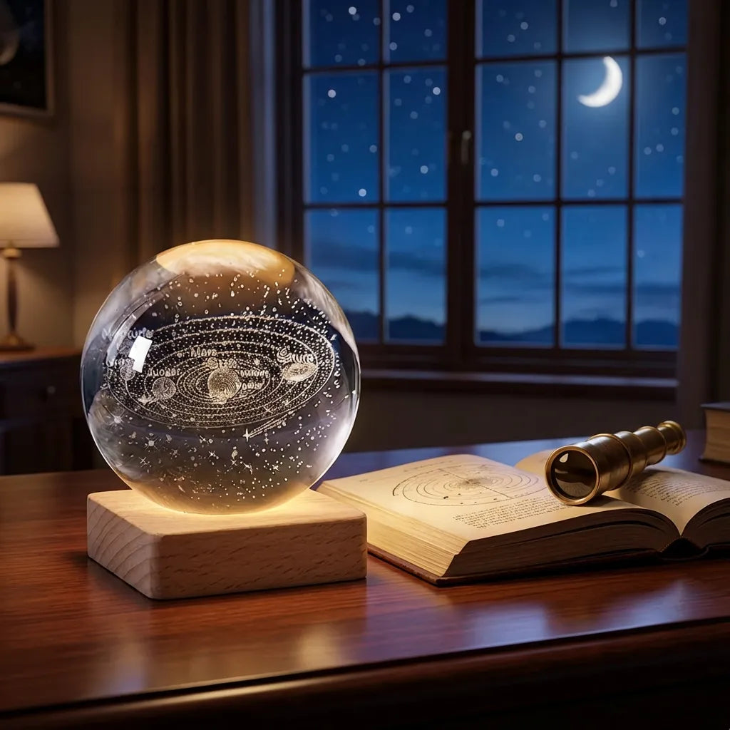 3D Crystal Lamp Ball (Assorted Design)