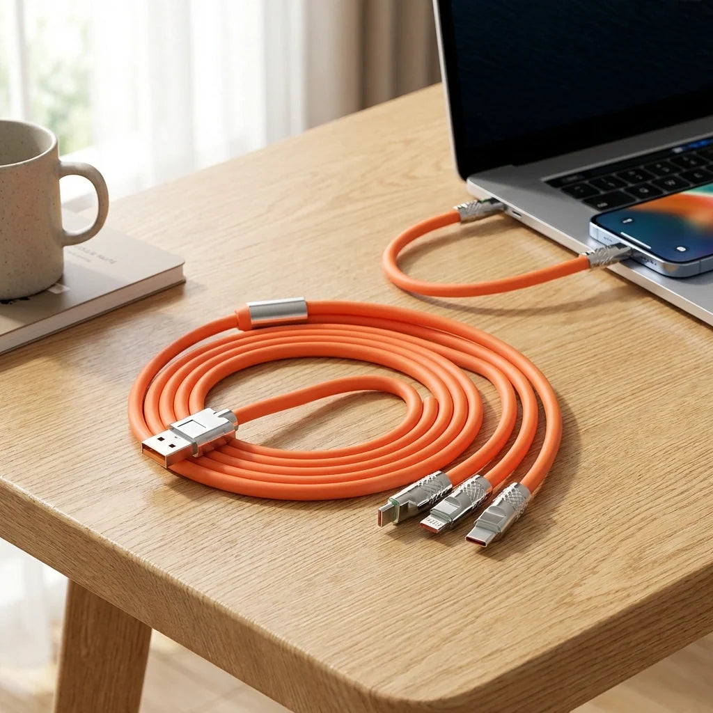 3-in-1 Retractable Charging Cable