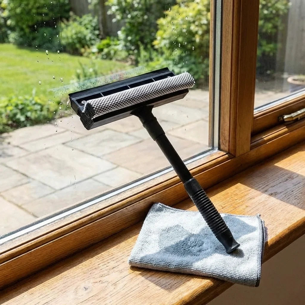 2 in 1 Squeegee and Sponge Cleaning Tool
