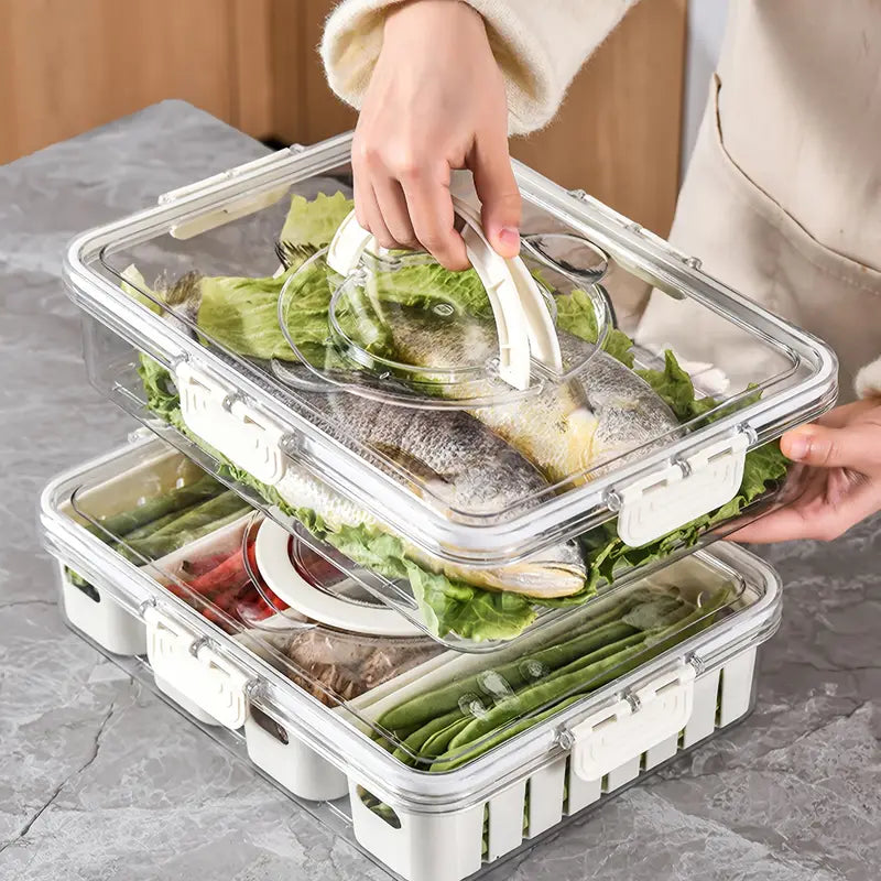 4 Compartment Fridge Storage