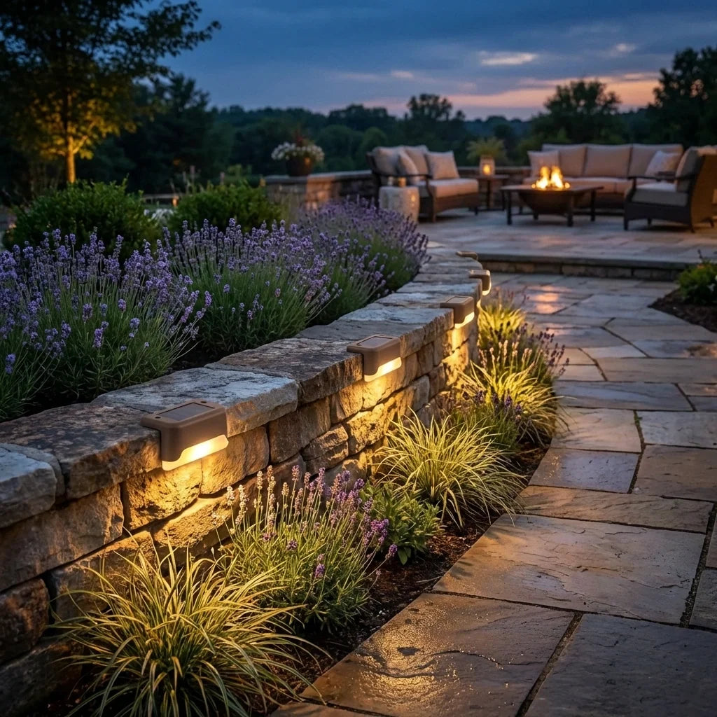 Solar Outdoor Deck Lights (Pack Of 4)