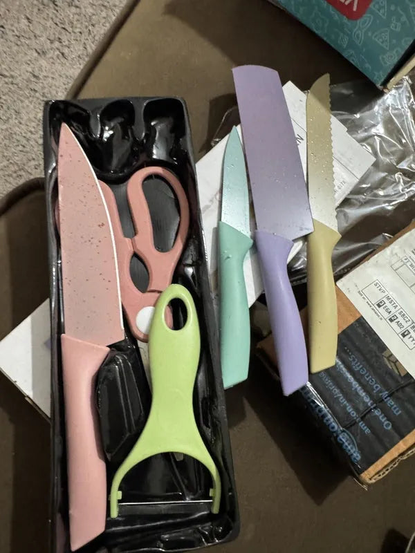 6 Pieces Kitchen Knife Set