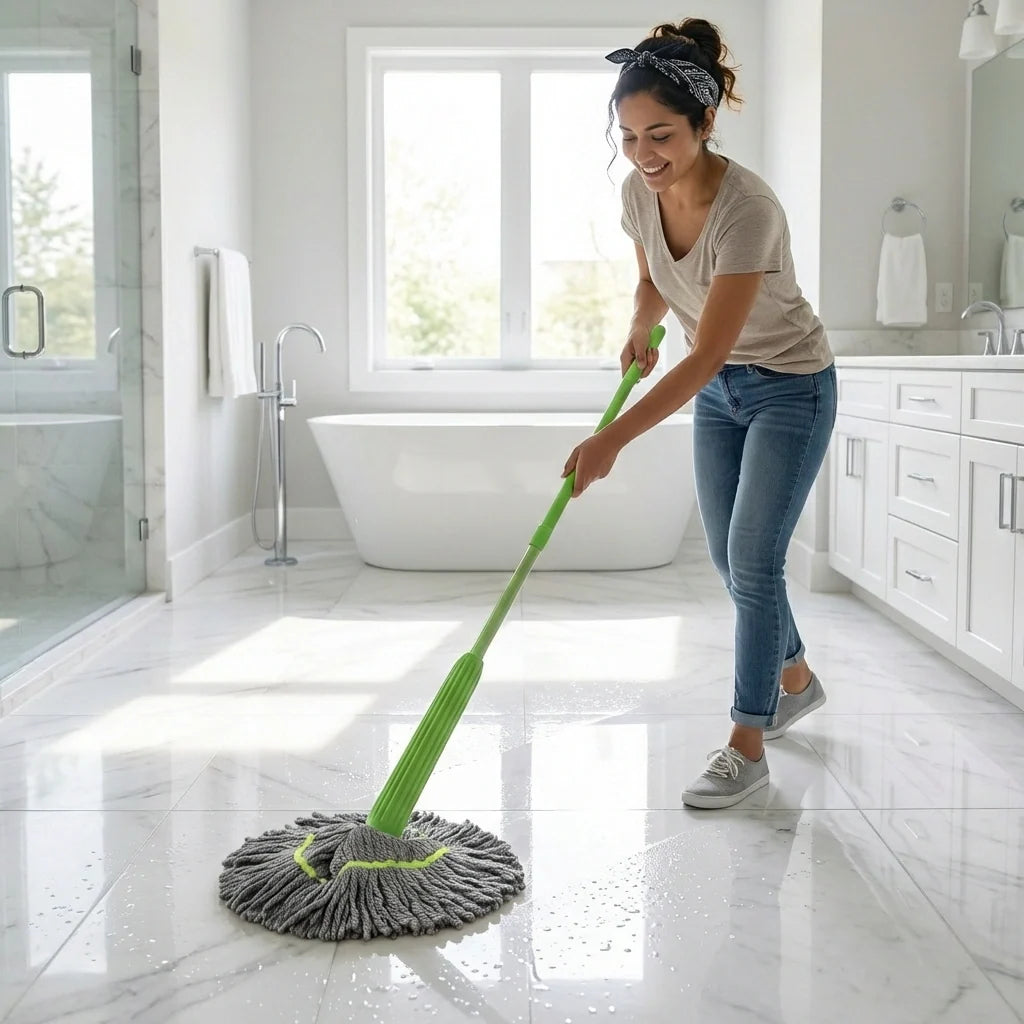 Self-Twisting Rotating Mop