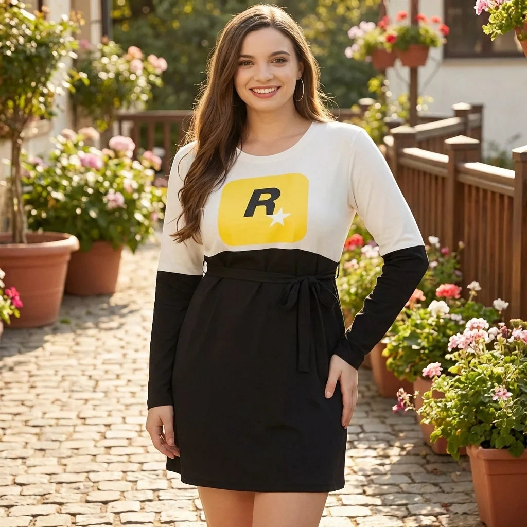 Cotton Printed T-Shirt Dress