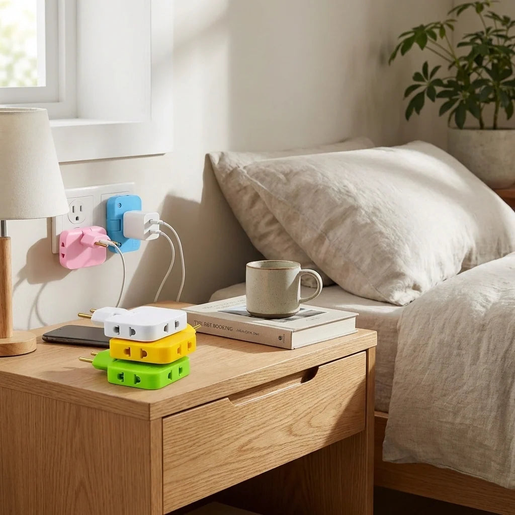 Rotating EU Plug Extender