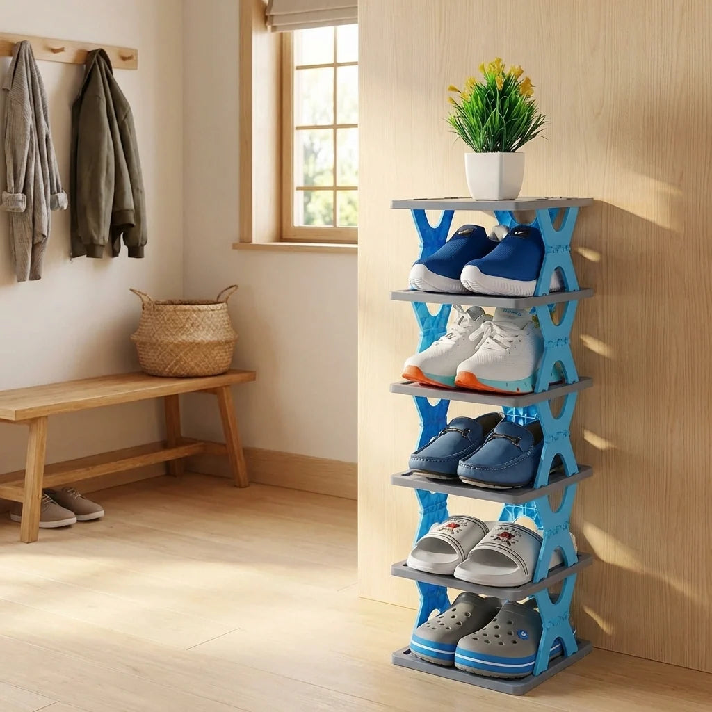 Smart Foldable Shoes Tier Shoe Rack 4 Layer