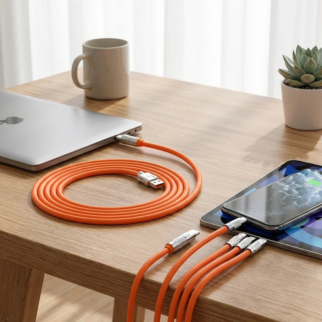 3-in-1 Retractable Charging Cable