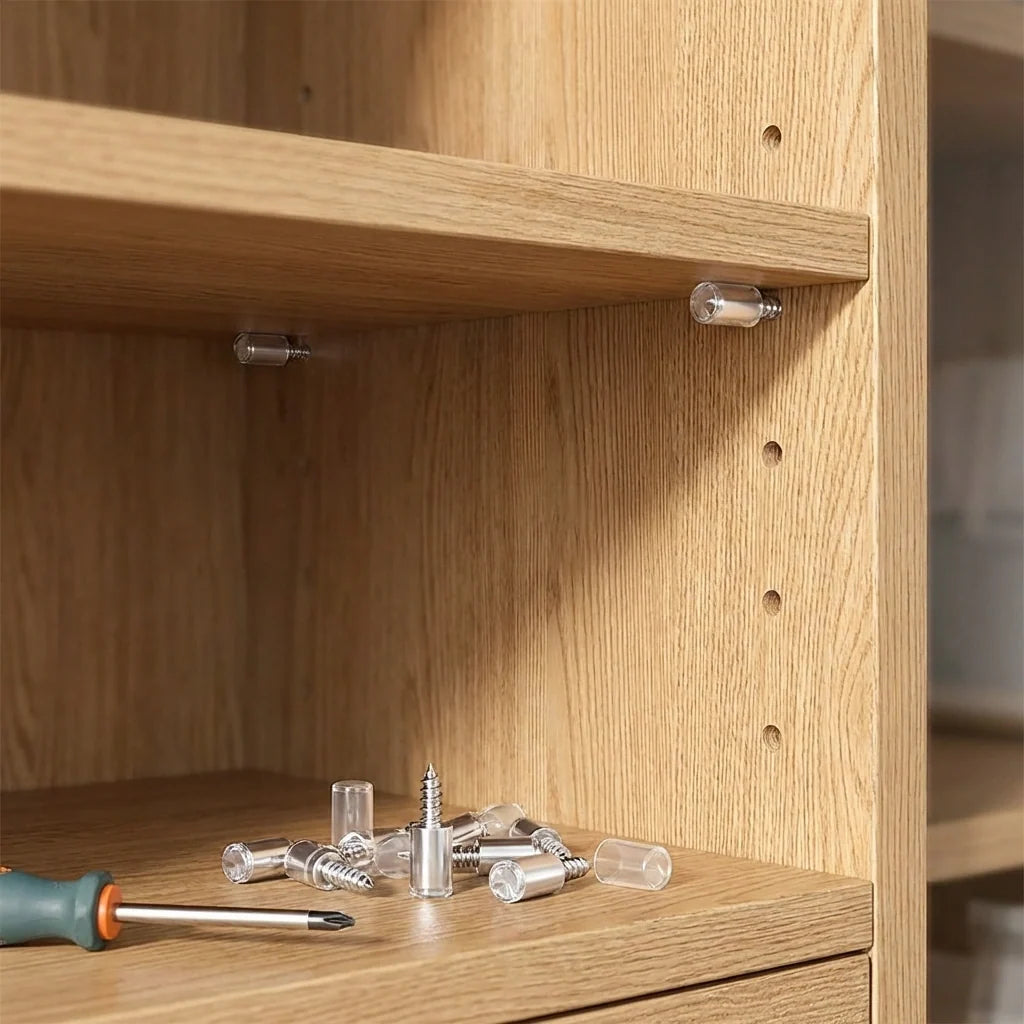 Metal Shelf Support Pegs Set
