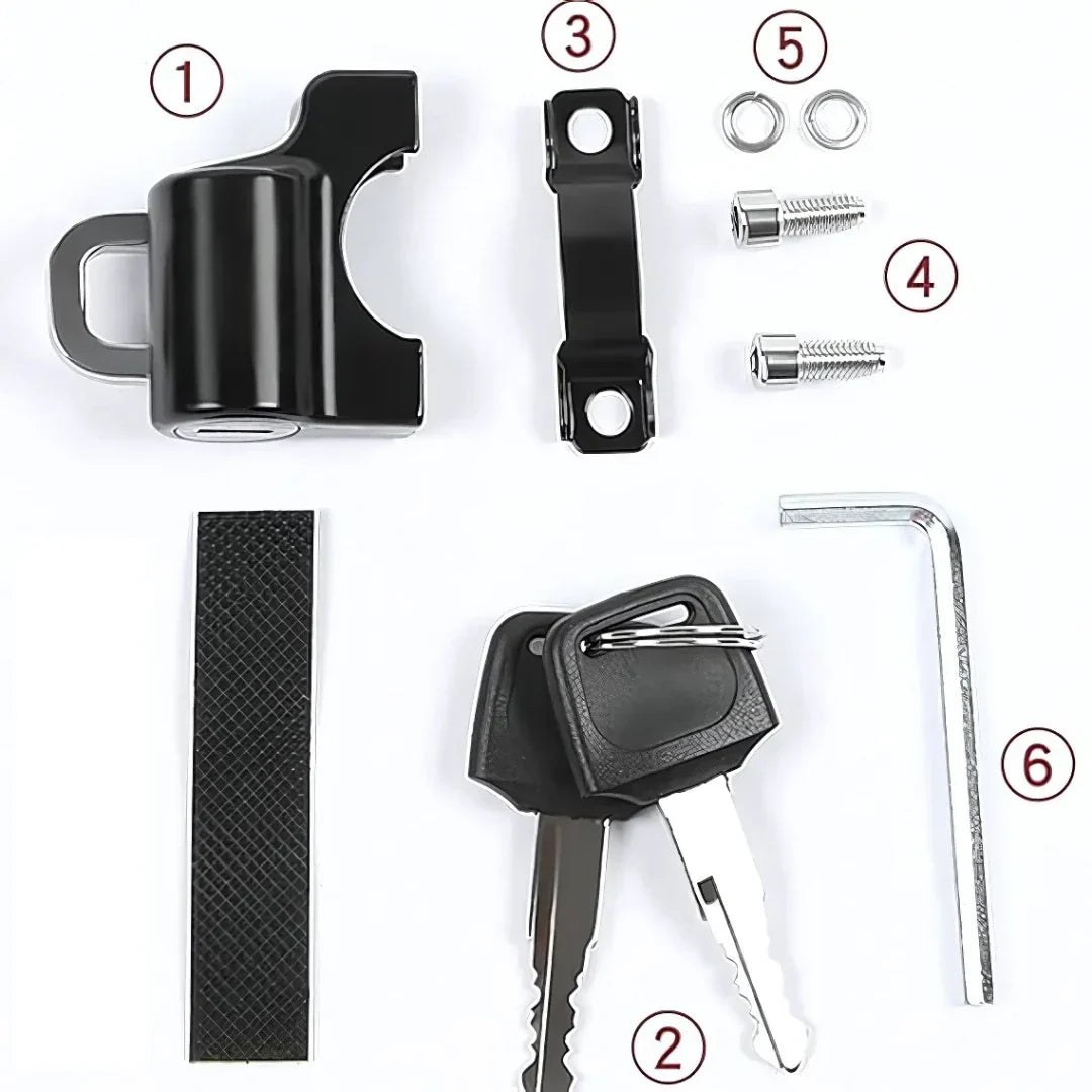 Anti-Theft Helmet Security Lock