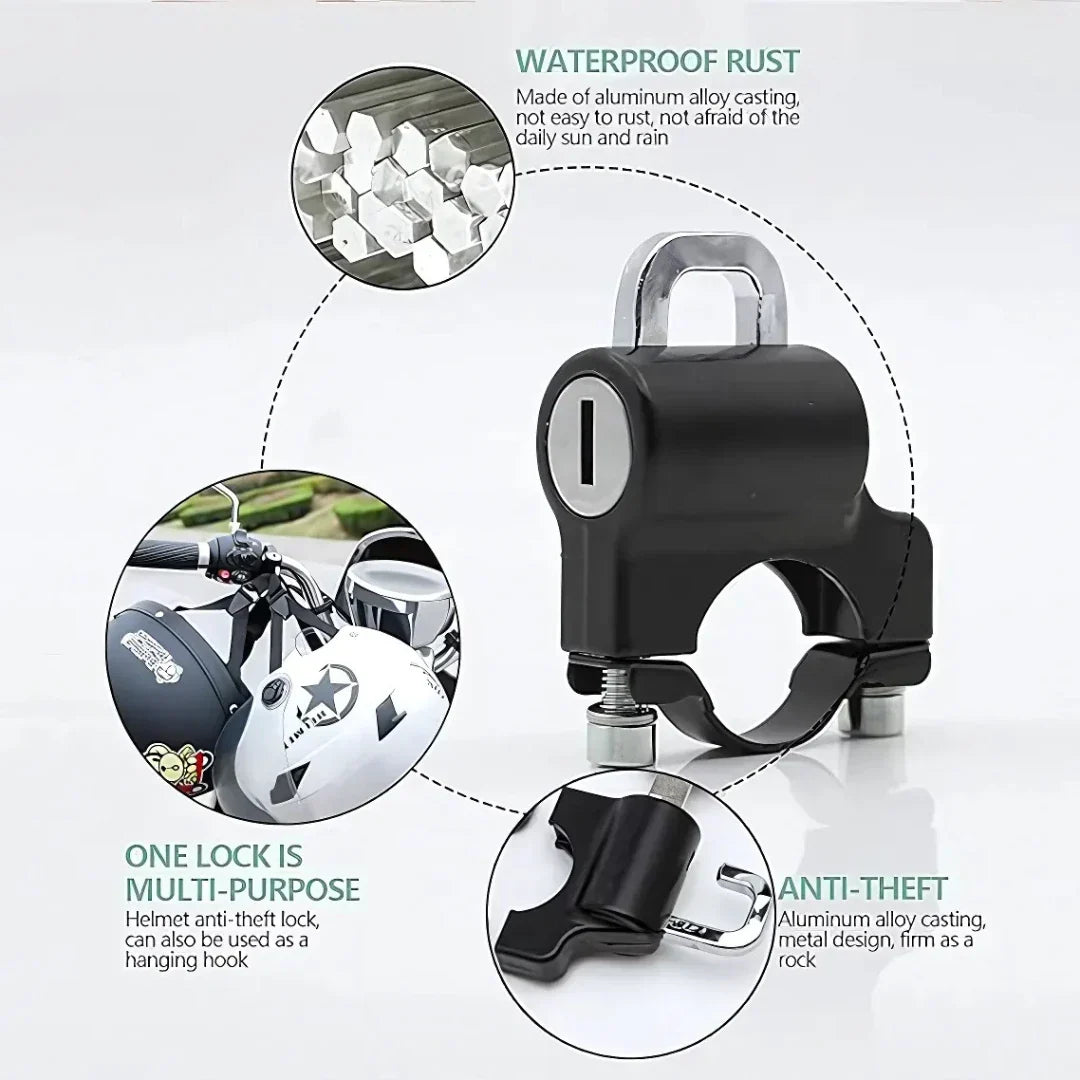 Anti-Theft Helmet Security Lock