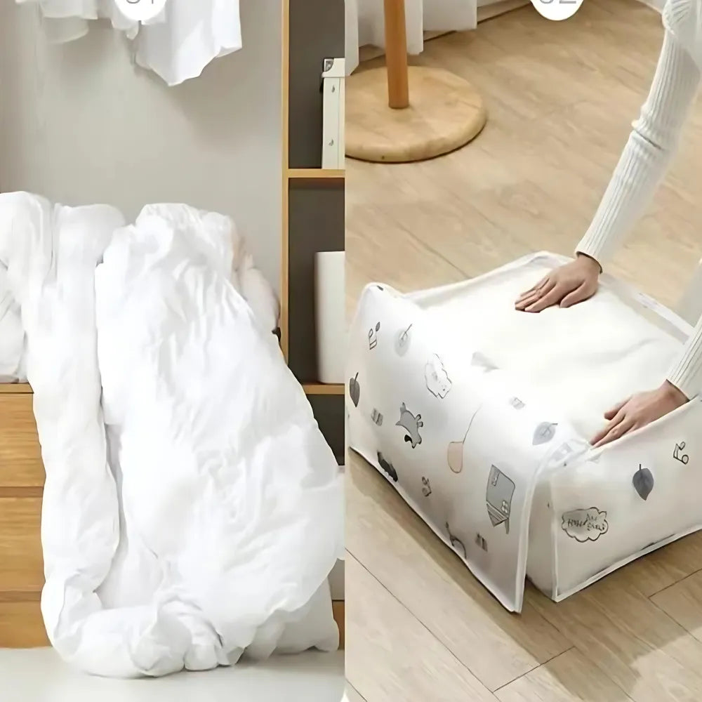 Blanket Storage Bag Under-Bed Quilt Clothes Storage Bag