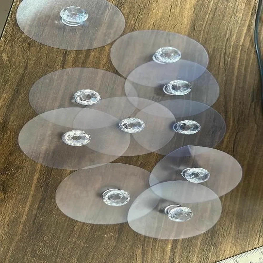 Crystal Stick-On Door Knobs
