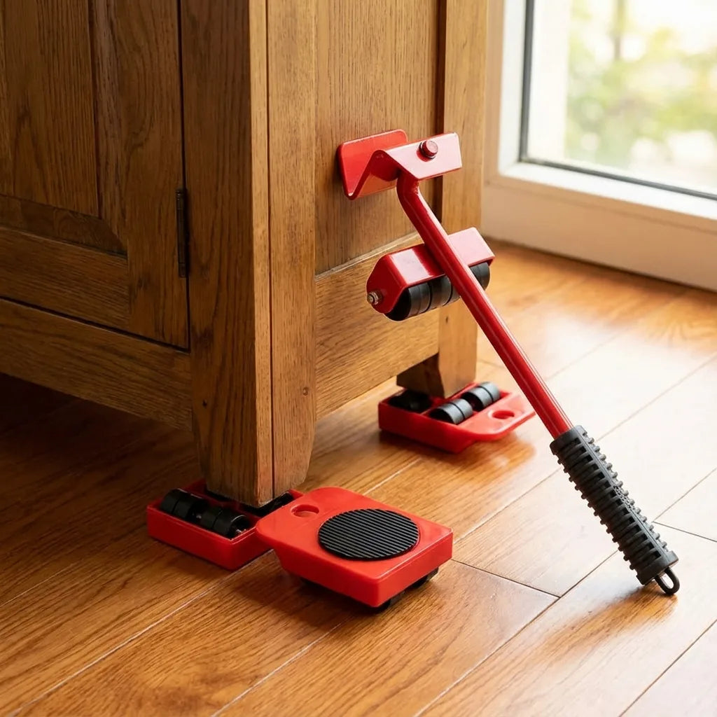 Furniture Lifter -Furniture Lifter Mover Tool Set with Wheel Pads