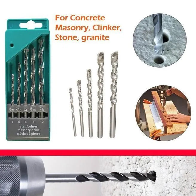 Drill Bit Set (Assorted, 5-Piece)