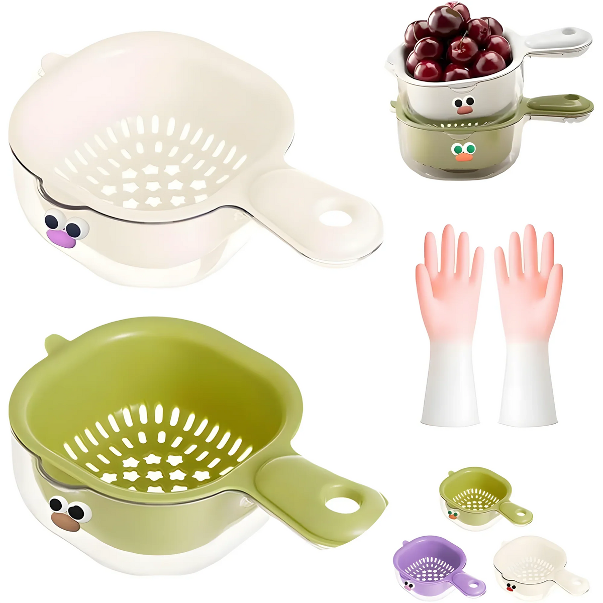 Dual-Layer Strainer Basket
