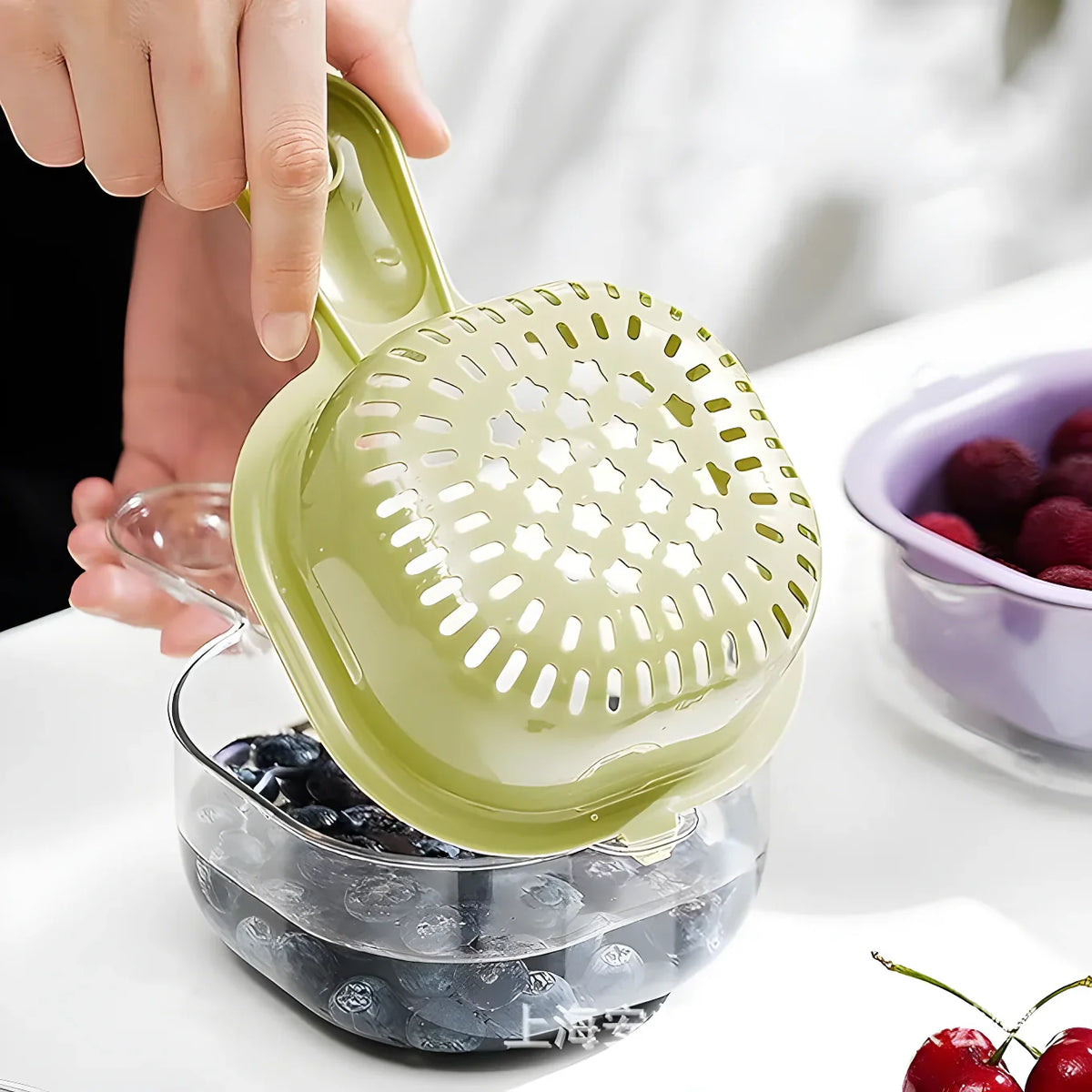 Dual-Layer Strainer Basket