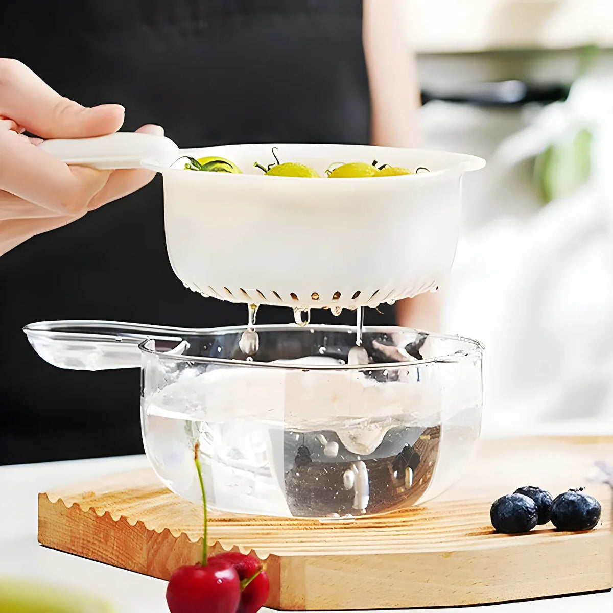 Dual-Layer Strainer Basket