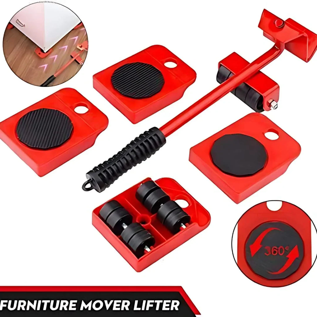 Furniture Lifter -Furniture Lifter Mover Tool Set with Wheel Pads